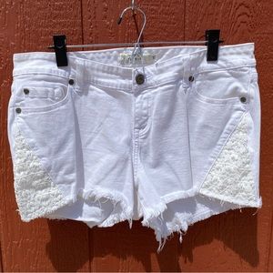 Jean shorts with lace size 14 from Torrid